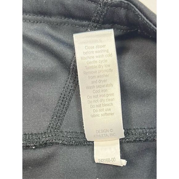 Athleta Sonar Reflective Dot Black Legging Run, Walking, Zip Pocket Size Medium - Picture 5 of 13